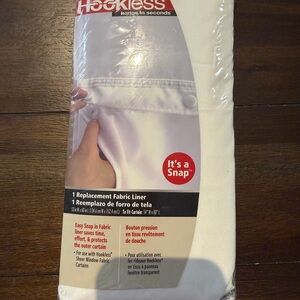 Hookless White Fabric Liner